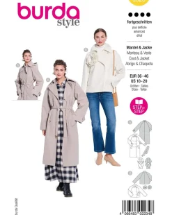 Burda Schnittmuster 5620 Damen Mantel & Jacke