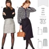 Burda Schnittmuster 6181 Damen Rock