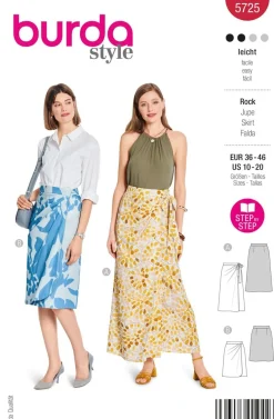Burda Schnittmuster 5725 Damen Rock