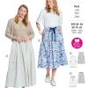 Burda Schnittmuster 5643 Damen Rock