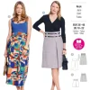 Burda Schnittmuster 5653 Damen Rock