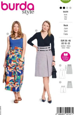 Burda Schnittmuster 5653 Damen Rock