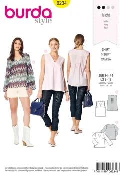 Burda Schnittmuster 6234 Damen Shirt