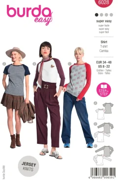 Burda Schnittmuster 6028 Damen Shirt