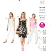 Burda Schnittmuster 6121 Damen Top & Kleid