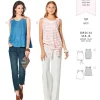 Burda Schnittmuster 6201 Damen Top
