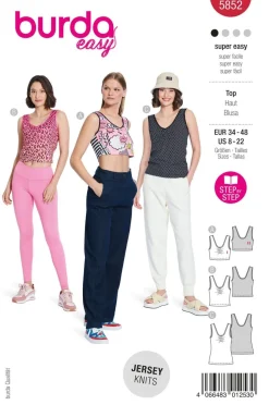 Burda Schnittmuster 5852 Damen Top