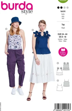 Burda Schnittmuster 5638 Damen Top