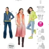 Burda Schnittmuster 6114 Damen Weste & Jacke