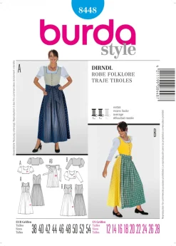 Burda Schnittmuster 8448 Dirndl