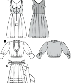 Burda Schnittmuster 7443 Dirndl