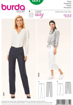 Burda Schnittmuster 6681 Hose