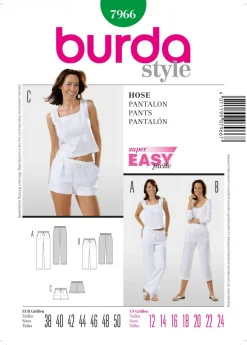 Burda Schnittmuster 7966 Hose