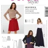 Burda Schnittmuster 6980 Hosenrock