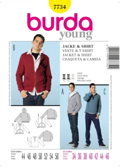 Burda Schnittmuster 7734 Jacke Shirt