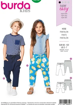 Burda Schnittmuster 9342 Kinder Hose