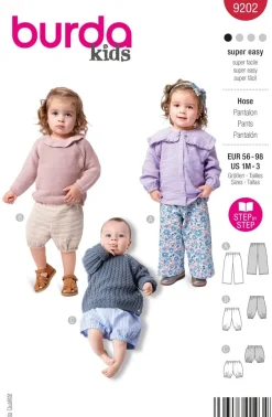 Burda Schnittmuster 9202 Kinder Hose