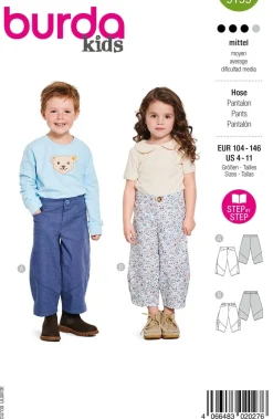 Burda Schnittmuster 9199 Kinder Hose