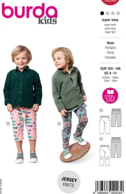 Burda Schnittmuster 9208 Kinder Hose