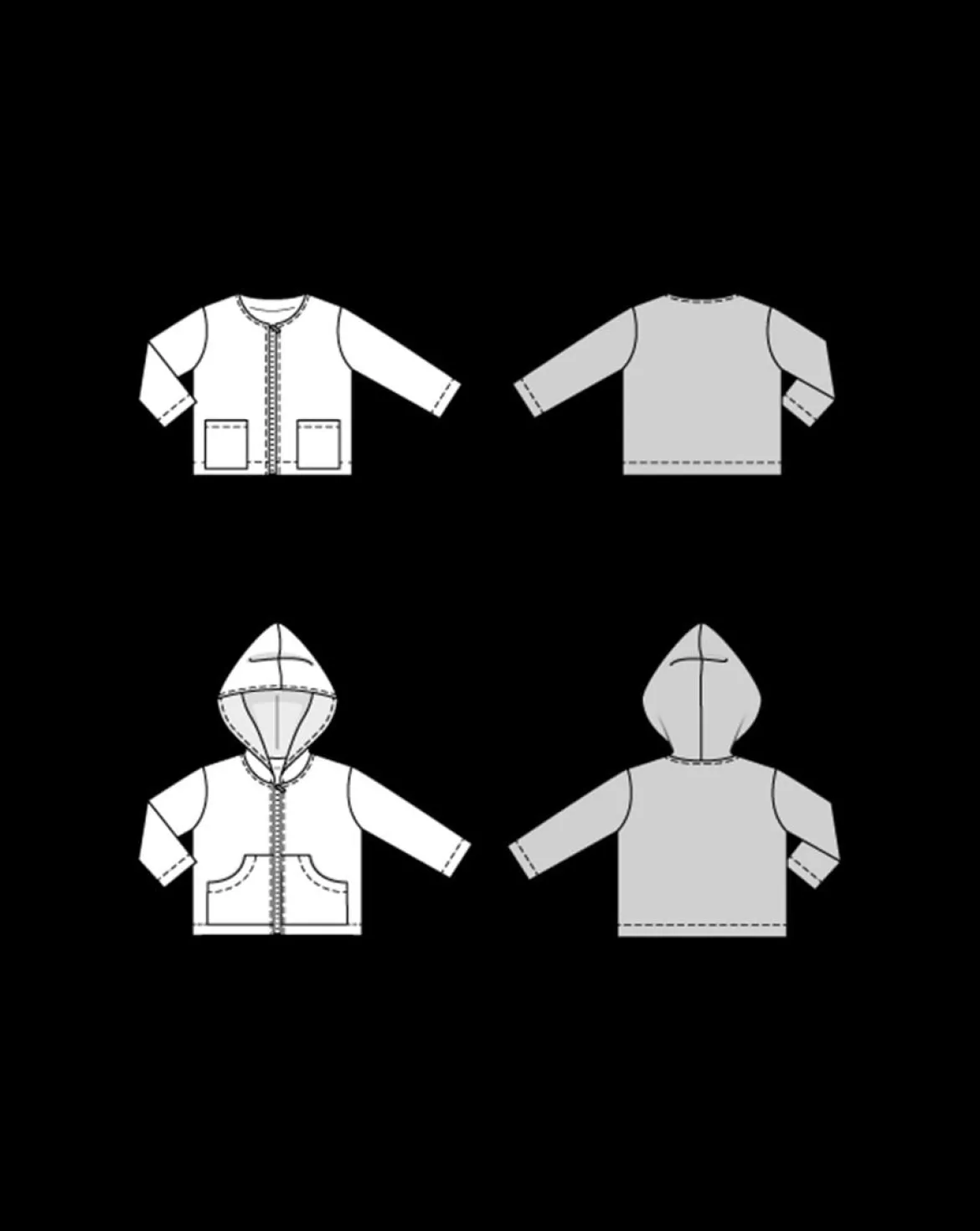 Burda Schnittmuster 9188 Kinder Jacke
