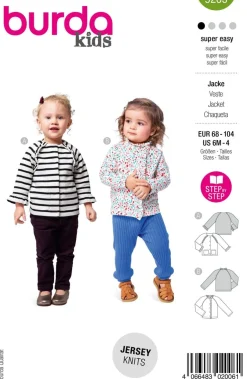 Burda Schnittmuster 9203 Kinder Jacke