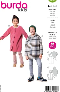 Burda Schnittmuster 9207 Kinder Jacke