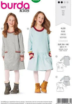 Burda Schnittmuster 9286 Kinder Kleid
