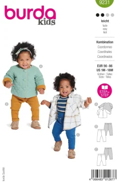 Burda Schnittmuster 9231 Kinder Kombination