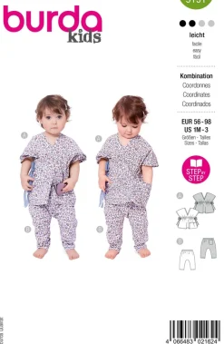 Burda Schnittmuster 9191 Kinder Kombination