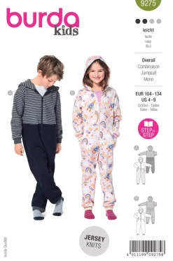 Burda Schnittmuster 9275 Kinder Overall