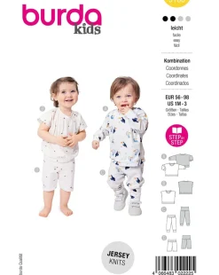 Burda Schnittmuster 9186 Kinder Shirt & Hose