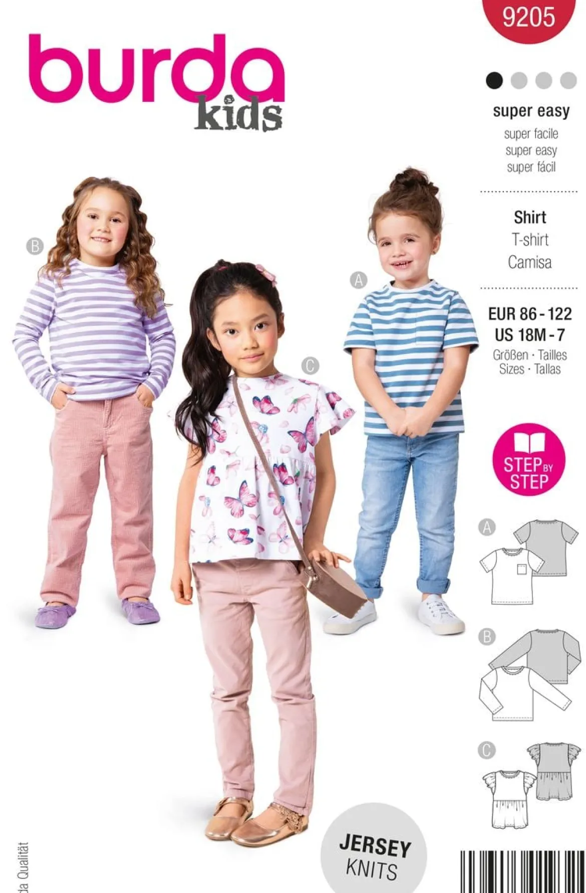 Burda Schnittmuster 9205 Kinder Shirt