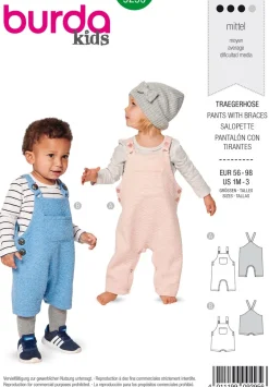Burda Schnittmuster 9295 Kinder Trägerhose