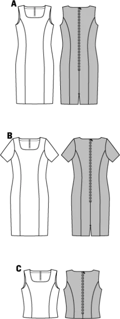 Burda Schnittmuster 7972 Kleid