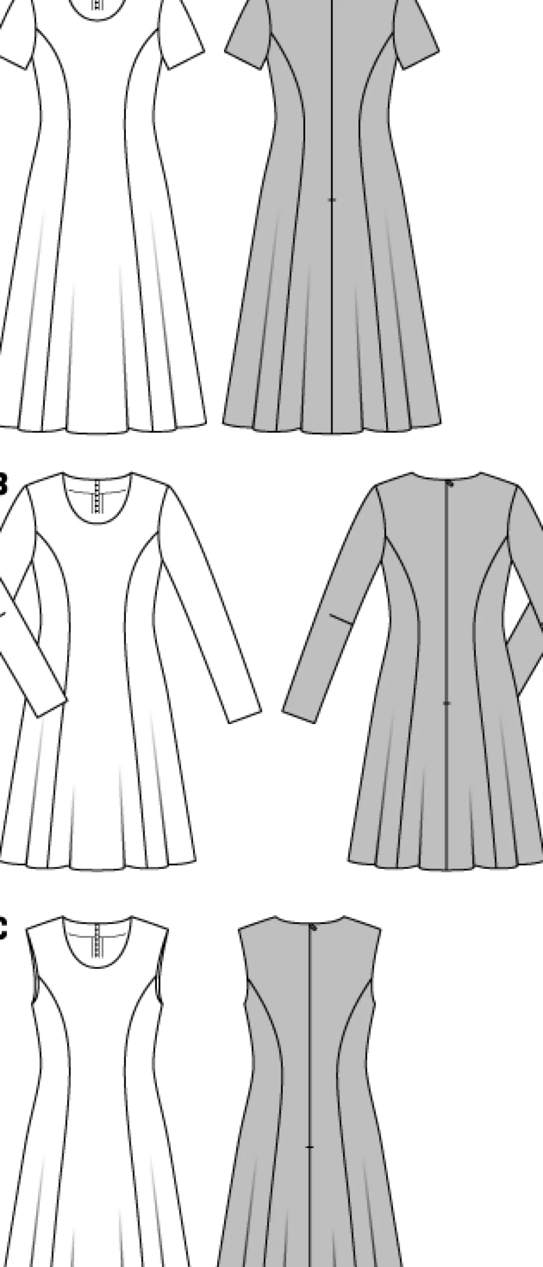 Burda Schnittmuster 6821 Kleid