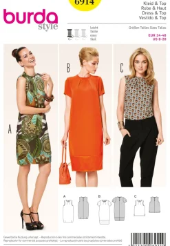 Burda Schnittmuster 6914 Kleid & Top