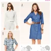 Burda Schnittmuster 6760 Kleid, Jacke