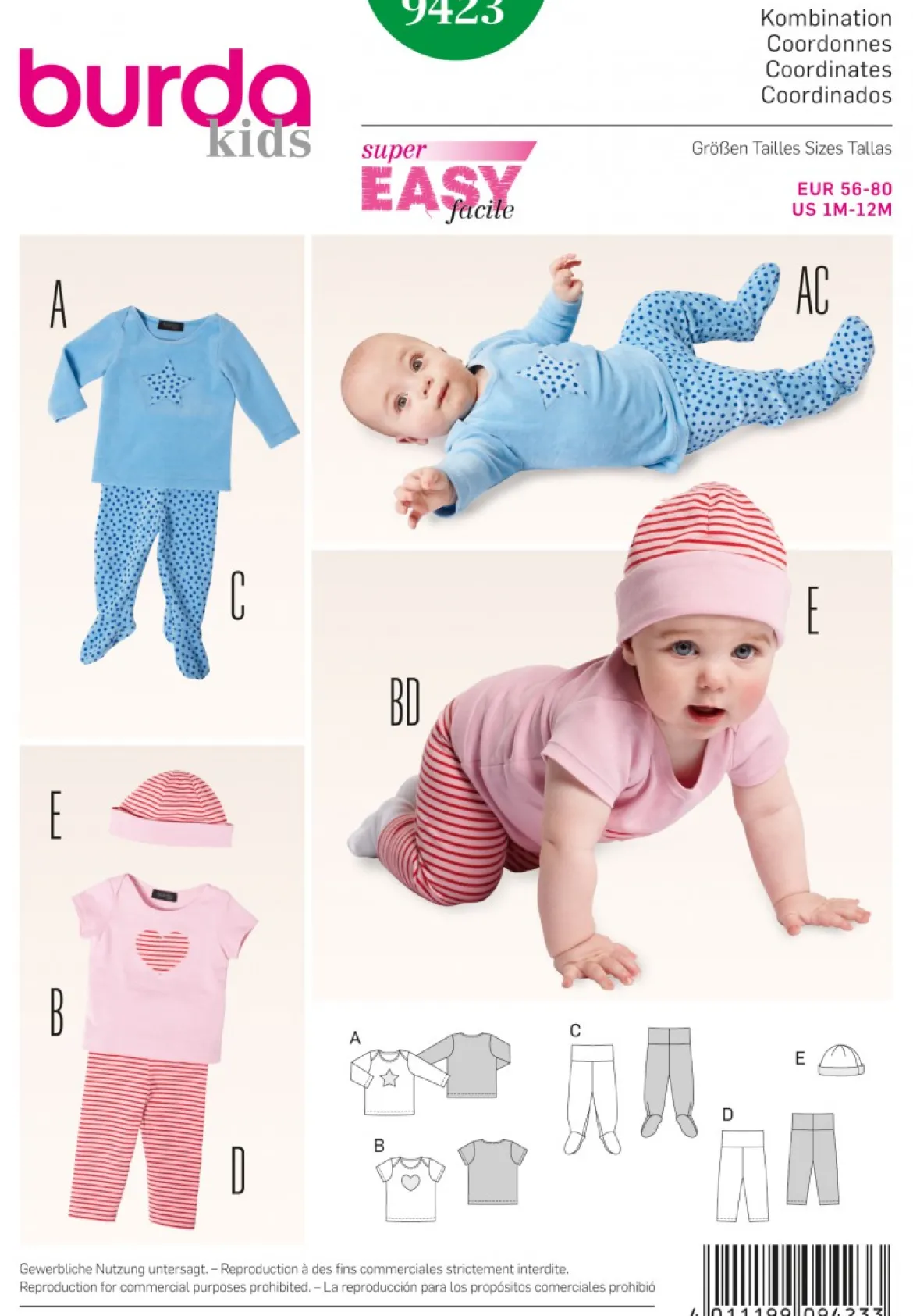 Burda Schnittmuster 9423 Kombination
