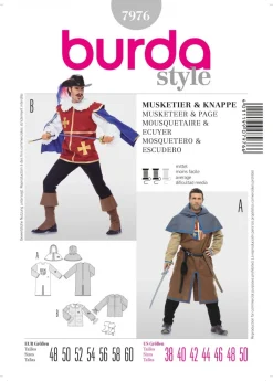 Burda Schnittmuster 7976 Musketier Knappe