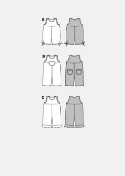 Burda Schnittmuster 9652 Overall