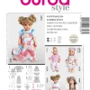 Burda Schnittmuster 8308 Puppenkleider