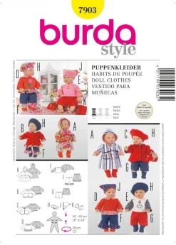 Burda Schnittmuster 7903 Puppenkleider