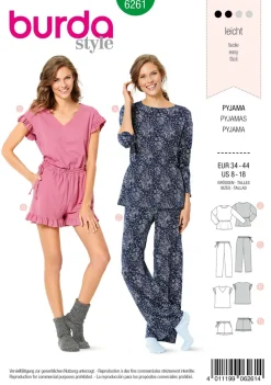 Burda Schnittmuster 6261 Pyjama