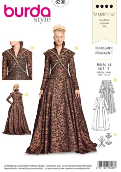Burda Schnittmuster 6398 Renaissance Kleid