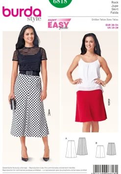 Burda Schnittmuster 6818 Rock