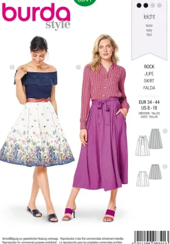 Burda Schnittmuster 6341 Rock