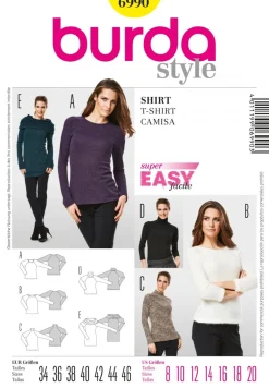 Burda Schnittmuster 6990 Shirt