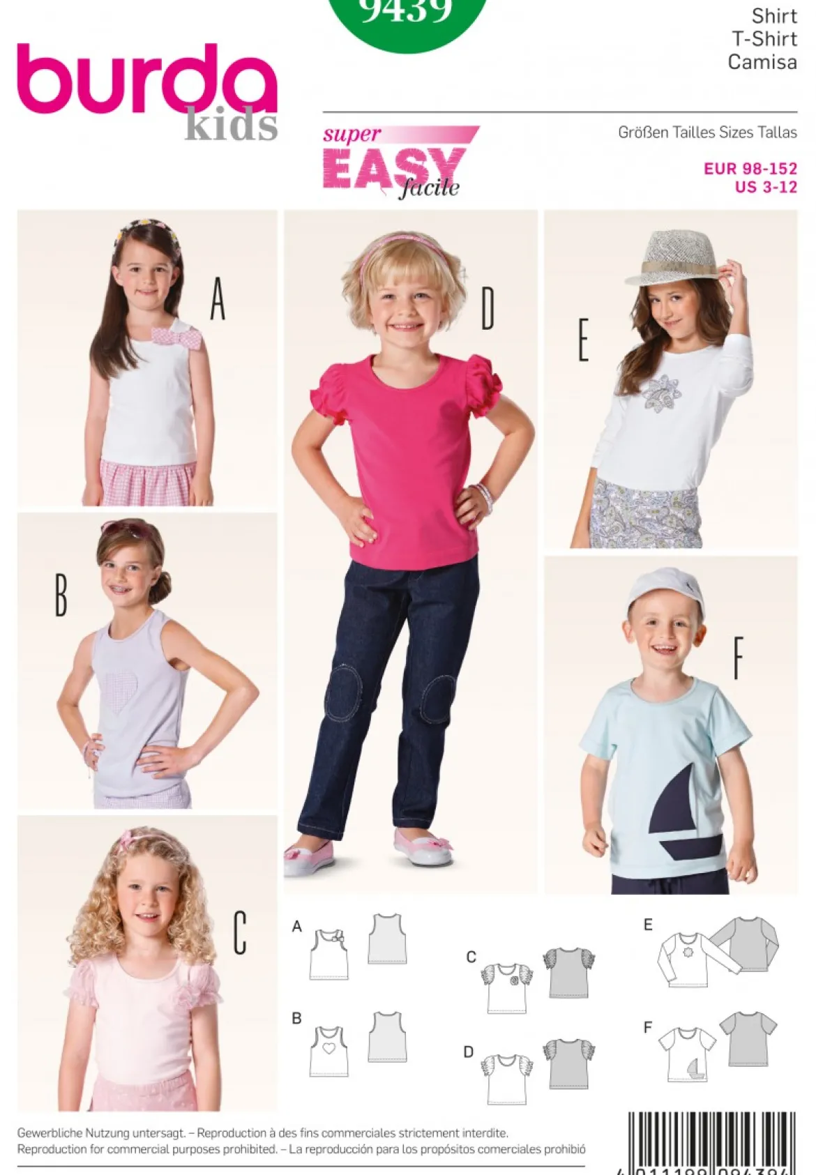 Burda Schnittmuster 9439 Shirt