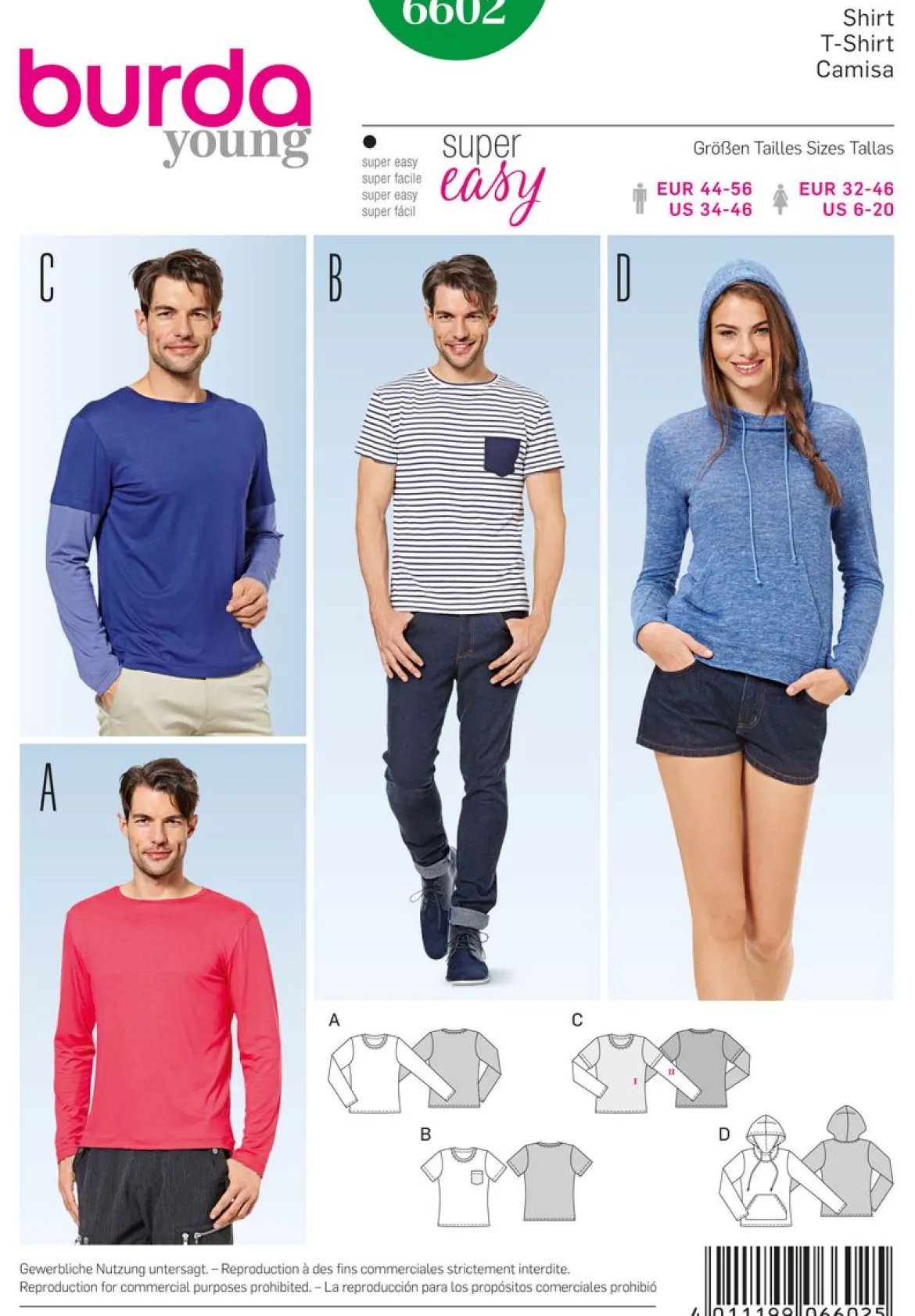 Burda Schnittmuster 6602 Shirt