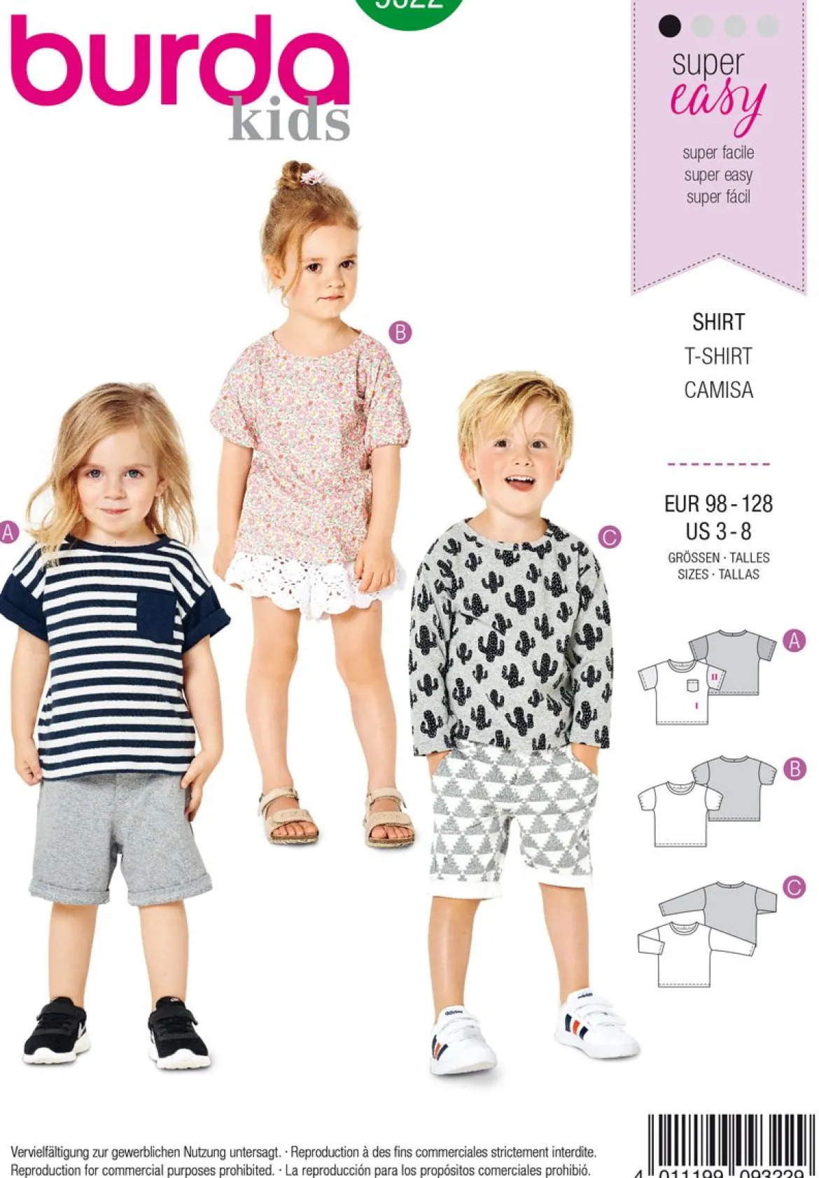Burda Schnittmuster 9322 Shirt